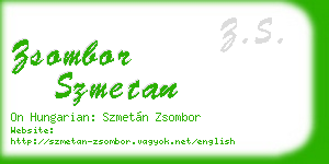 zsombor szmetan business card